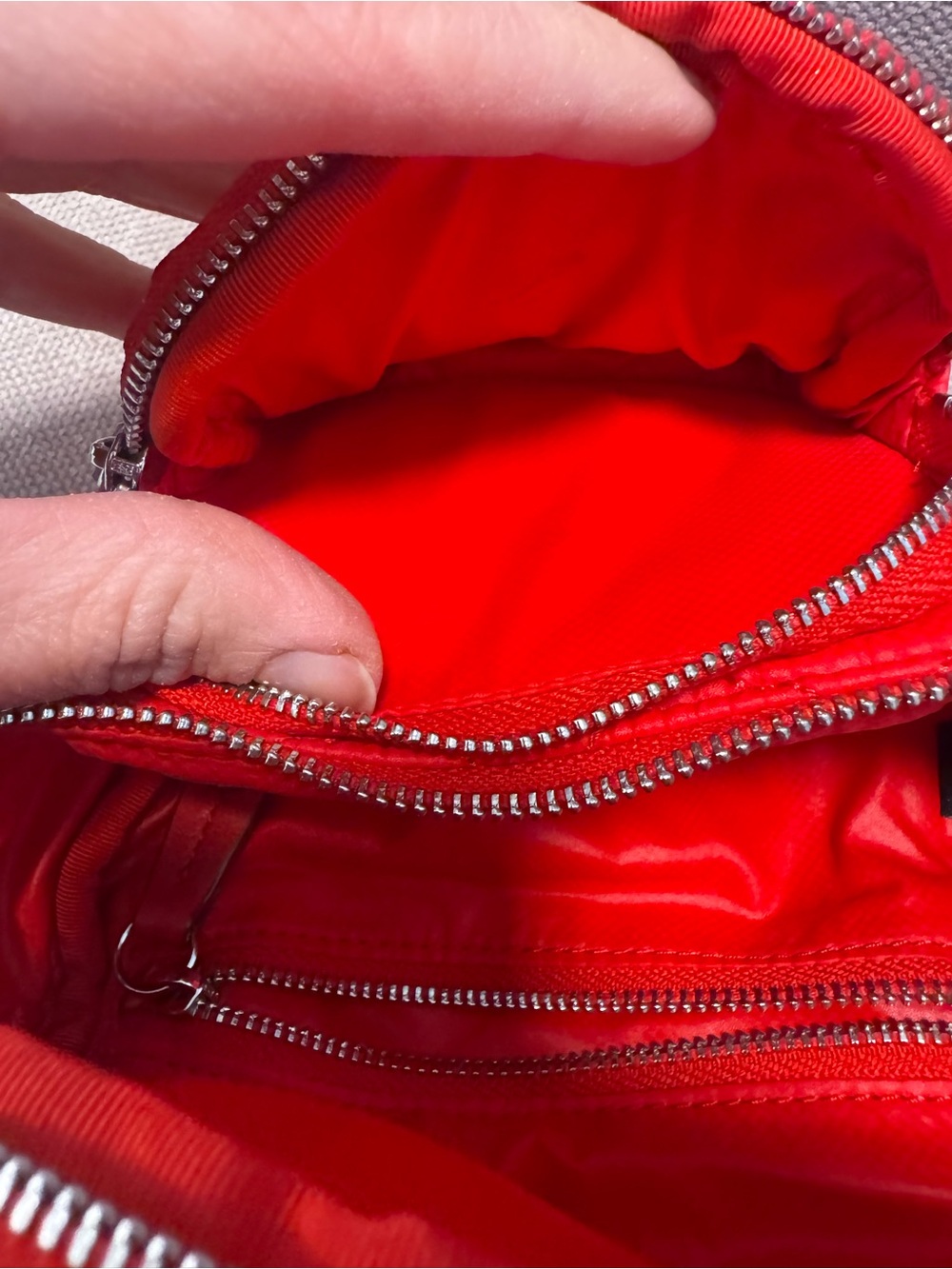 MZ Wallace Bright Cherry Micro Crosby Sling - Picture 7 of 11
